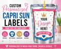 Custom Personalized Capri Sun Labels