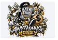ANYTHANG MONEY Black and Gold DTF