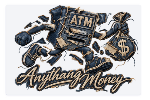 ANYTHANG MONEY Denim DTF