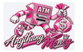 ANYTHANG MONEY Pink and Silver DTF