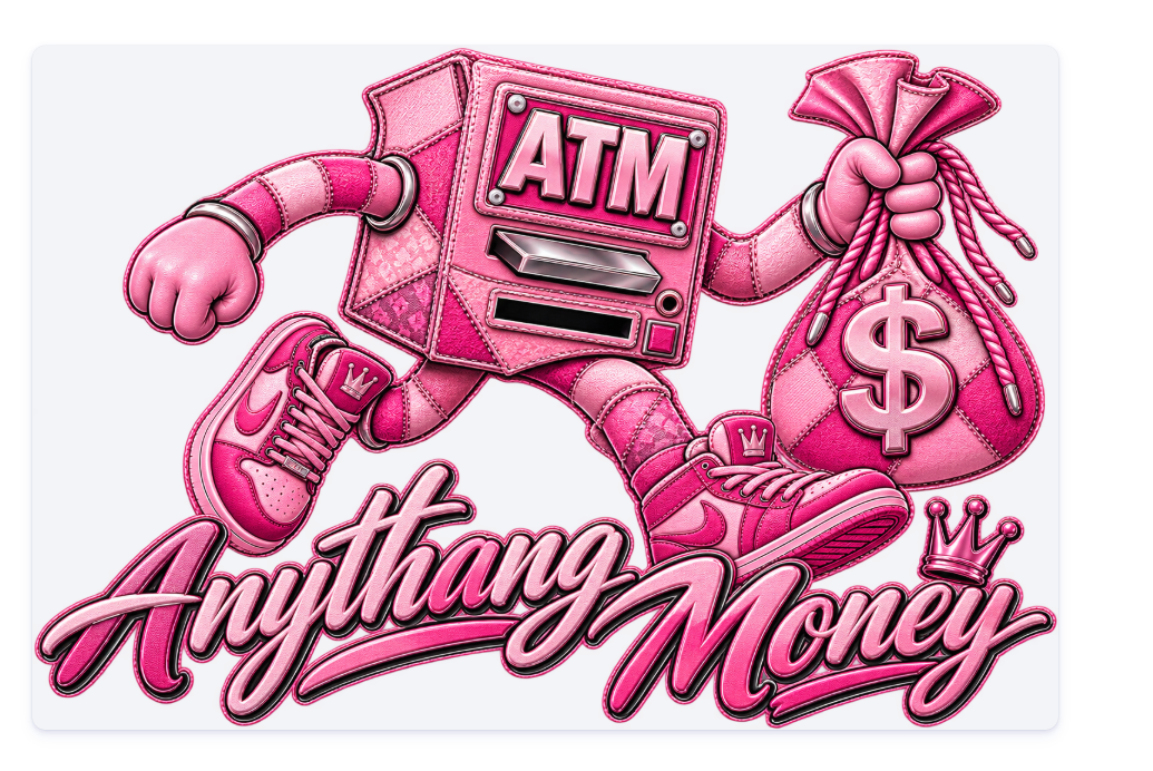 ANYTHANG MONEY Signature Pink DTF