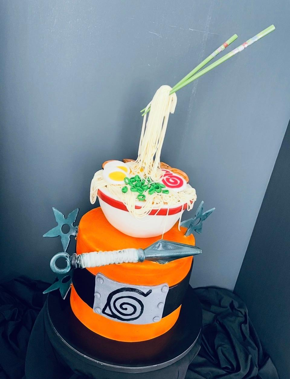 Sculpted ramen cake